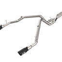 aFe 21-24 Ford F-150 Vulcan Series 3 IN to 3-1/2 IN Stainless Steel Cat-Back Exhaust System - Black
