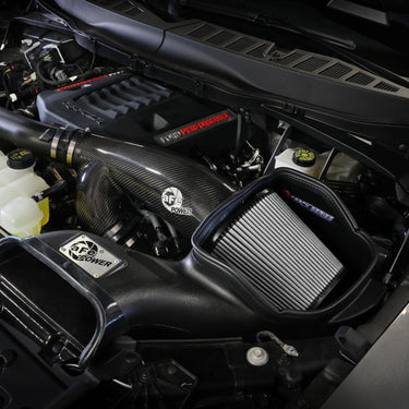 aFe 21-24 Ford F150 Raptor Track Series Carbon Fiber Cold Air Intake System w/ Pro DRY S Filter