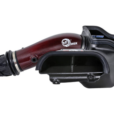 aFe 23-24 Ford F150 Raptor R Supercharged Red Carbon Track Series Air Intake w/ P5R Filter (MOQ 24)