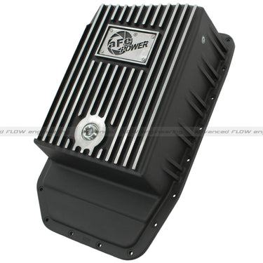 aFe Power Transmission Pan Black Machined 09-14 Ford 6R80 F-150 Trucks