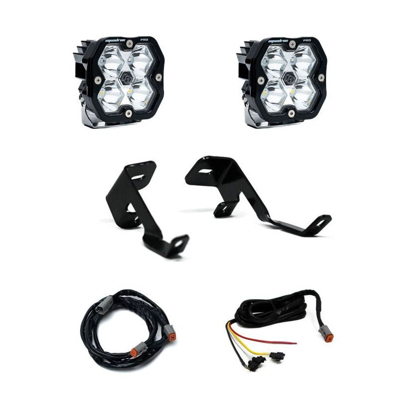 Baja Designs Baja Designs 15-20 Ford F-150 / 17-20 Ford Raptor Squadron Pro 2.0 A-Pillar Kit (Spot) - Clear