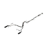 Borla Borla F-150 2021 2.7L/3.5L 4dr CC SB EC STB Lari/King R/Plinum/LTD 3/2.25 SRE CB AK BLK CHR Tips