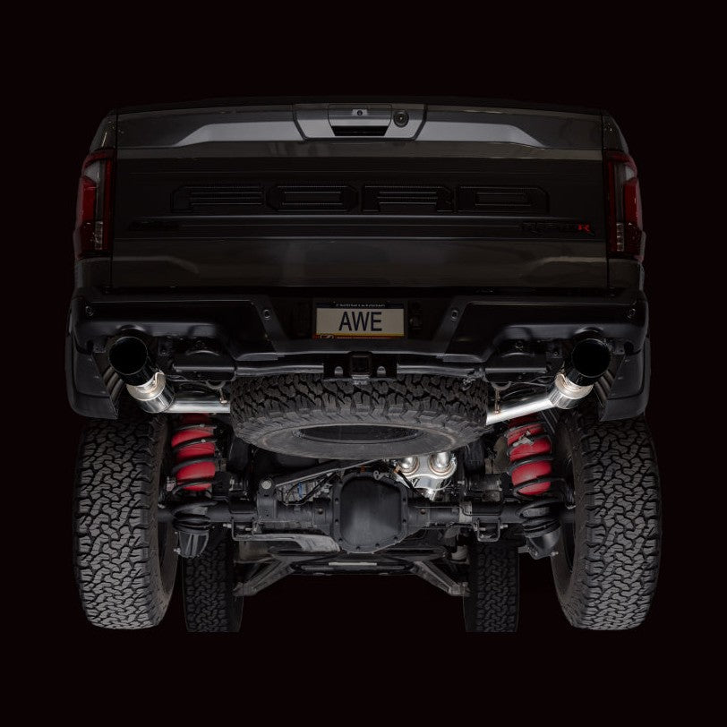 AWE Tuning AWE Tuning Gen 3 Raptor R SwitchPath Exhaust - Diamond Black Tips, installed
