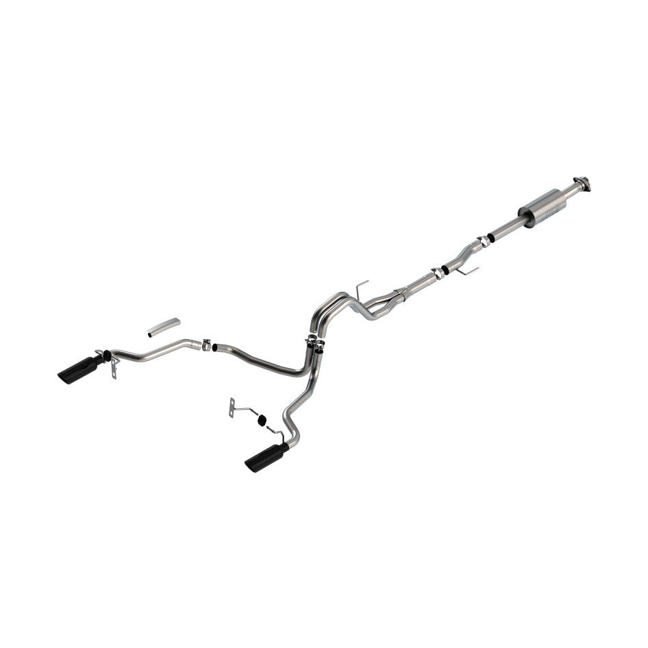 Borla Borla F-150 2021 2.7L/3.5L 4dr CC SB EC STB Lar/KingR/Plnum/LTD 3/2.25 SRE CB S-Type BLK CHR Tips
