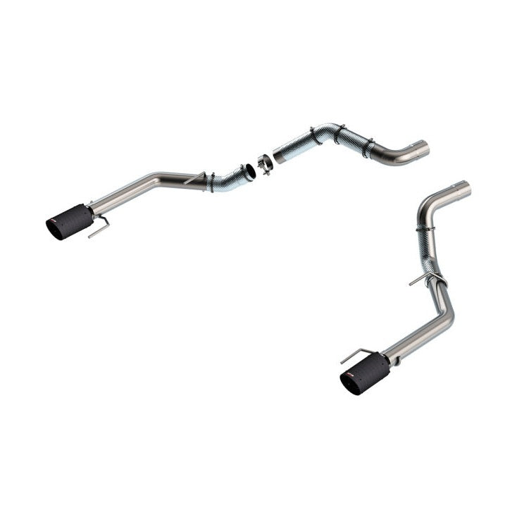 Borla Borla 21-23 Ford Raptor 3in Tail Pipe Kit 4.5in Tip - Carbon Fiber Black Anodized