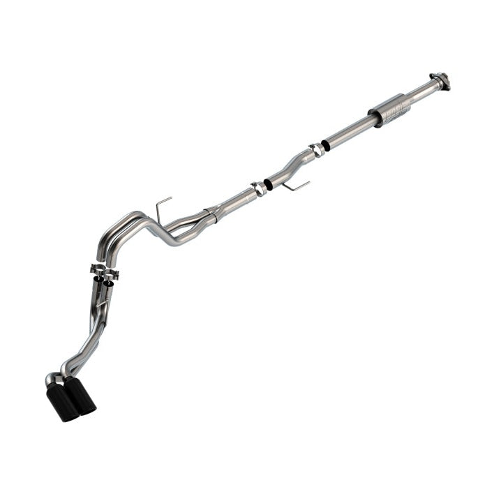 Borla Borla F-150 2021 2.7L/3.5L 4dr CC SB EC STB Lari/King R/Plinum/LTD 3/2.25 DSE CB AK BLK CHR Tips