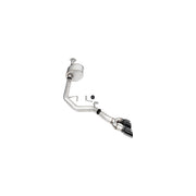 CORSA 21331BLK cat-back exhaust with twin black PVD tips