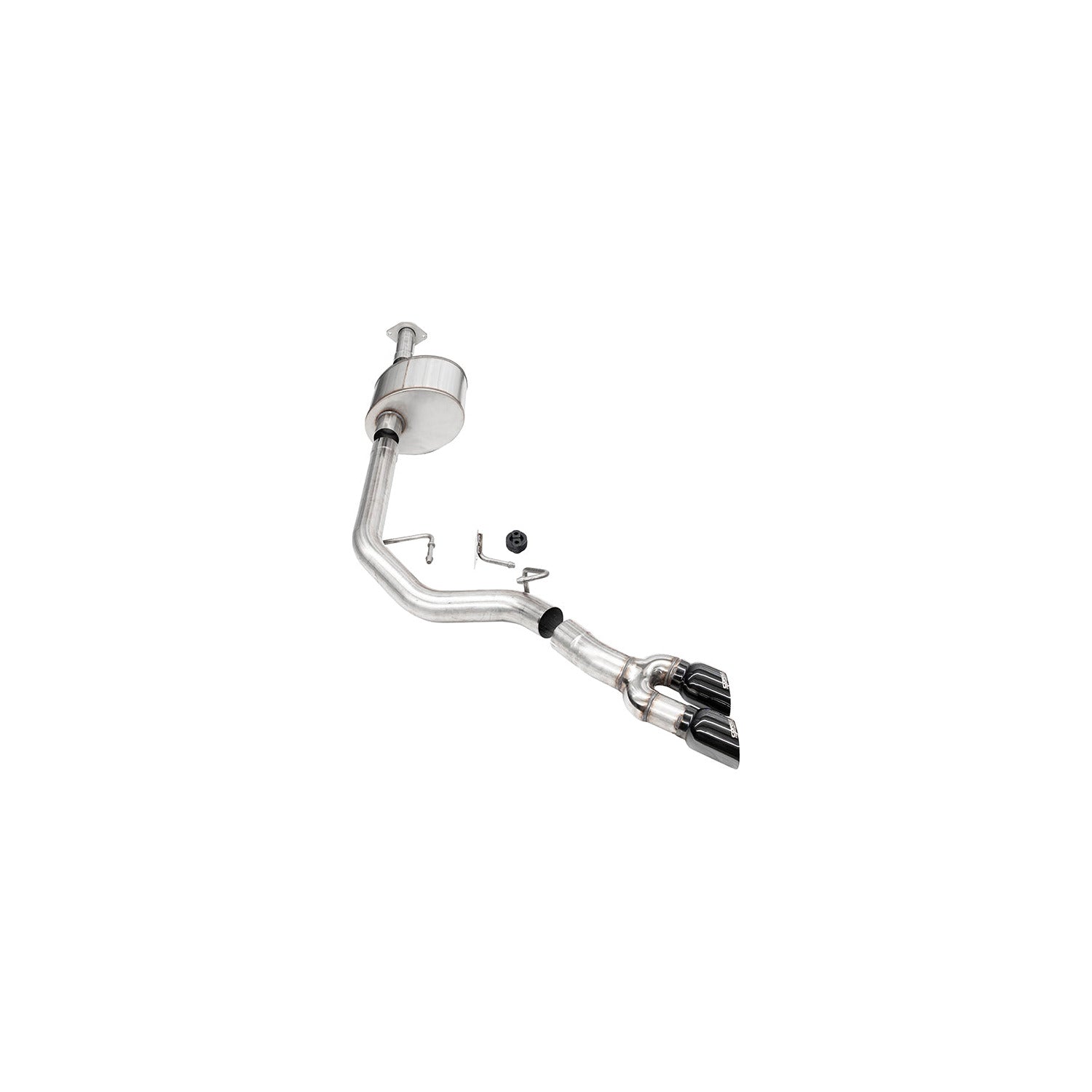 CORSA 21331BLK cat-back exhaust with twin black PVD tips