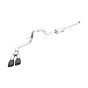 AWE Tuning AWE 21+ Ford F150 Dual Side Exit Cat-Back Exhaust - 4.5in Diamond Black Tips *For Stock Y-Pipe Only