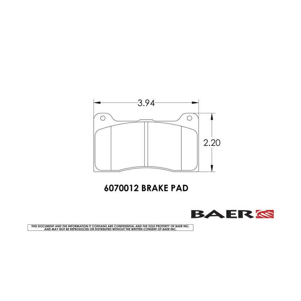Baer Brakes Baer Brakes 15-23 Ford Mustang Excl. GT350 11.625in SS4+ Deep Stage Front SDZ Brake Kit - Fire Red
