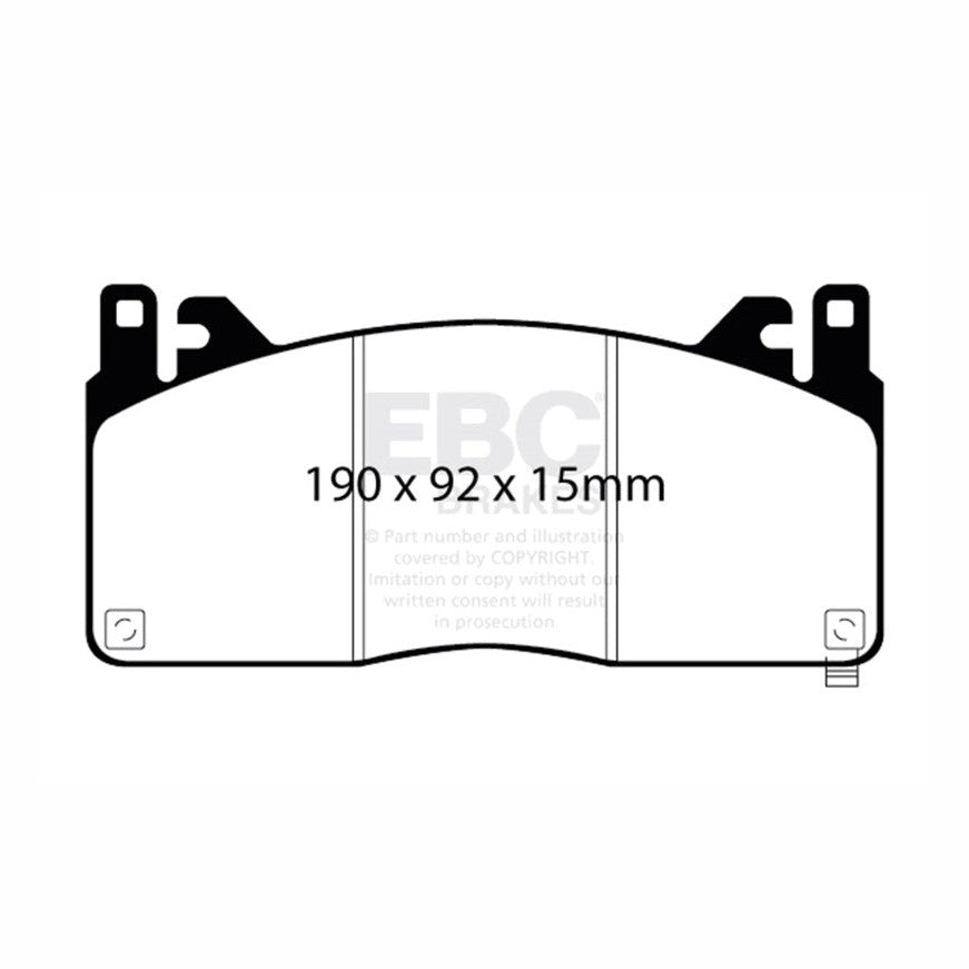 EBC EBC 2015+ Ford Mustang GT350 Bluestuff Front Brake Pads