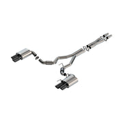 Borla Borla 2024 Ford Mustang GT 5.0L V8 3 in ATAK Catback Non-Active Exhaust- Black Chrome Quad Tip