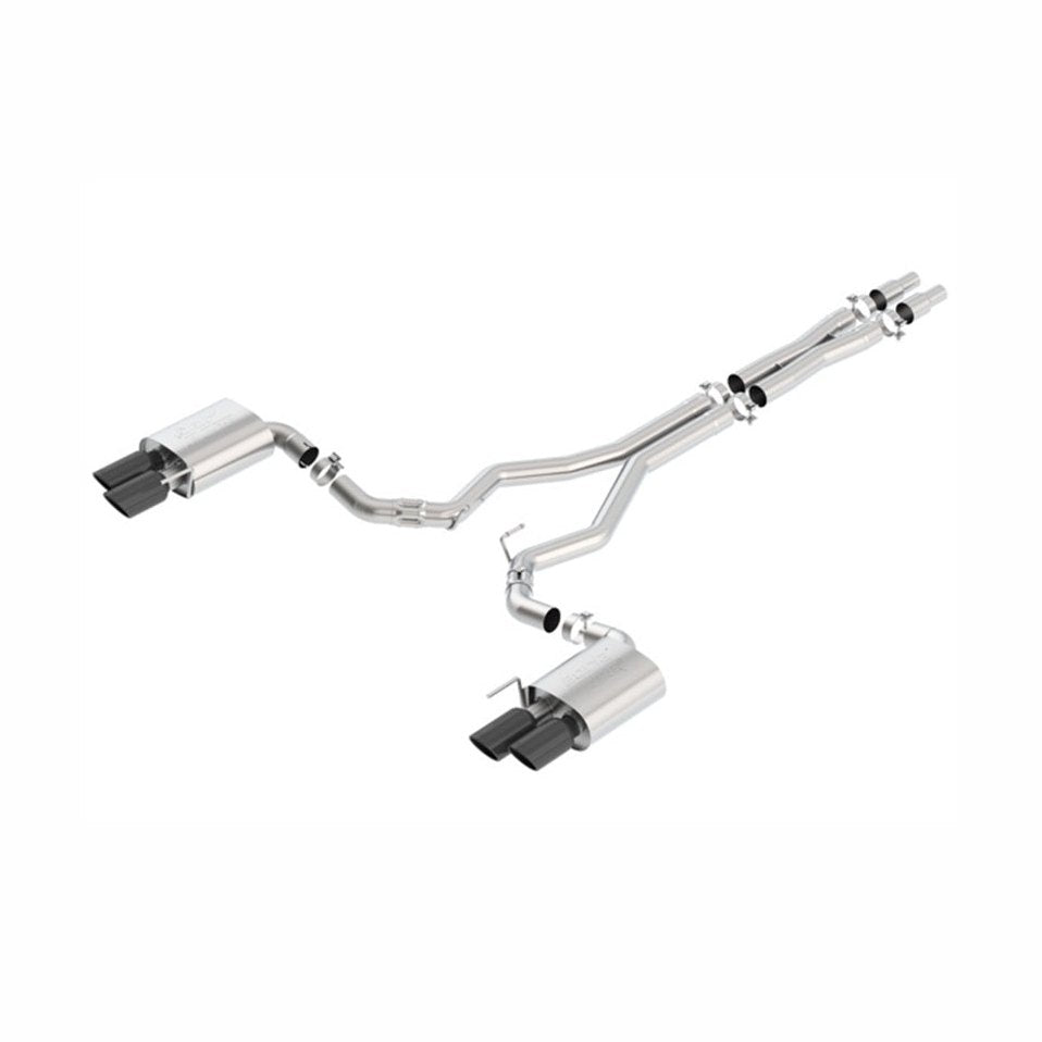 Borla Borla 2018 Ford Mustang GT (A/T / M/T) 3in ATAK Catback Exhaust w/o Valves w/ Black Chrome Tips