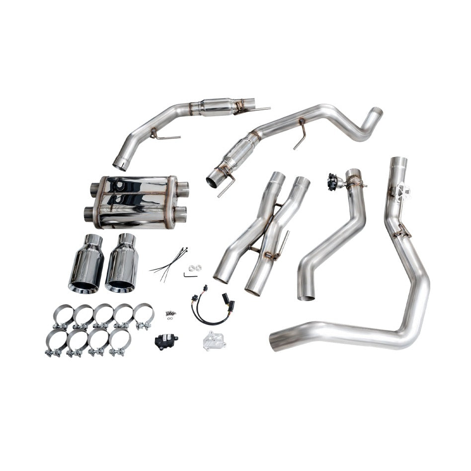 AWE Tuning AWE Tuning Gen 3 Raptor SwitchPath Exhaust - Chrome Silver Tips
