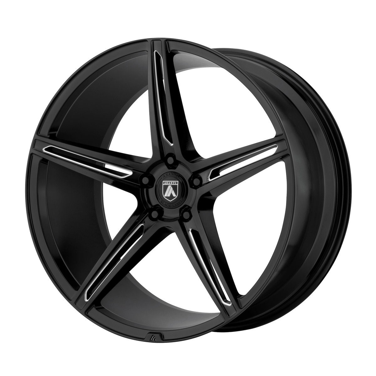 Asanti Black ABL-22 ALPHA 5 20x9 Gloss Black Milled 5x114.3 35mm