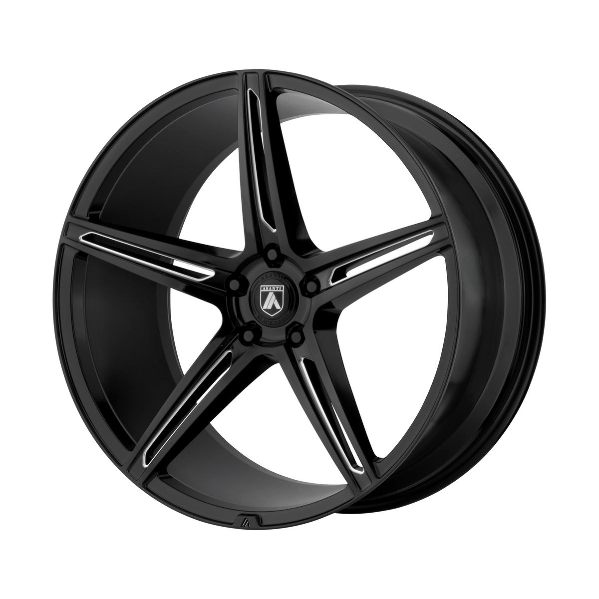 Asanti Black ABL-22 ALPHA 5 20x9 Gloss Black Milled 5x114.3 35mm