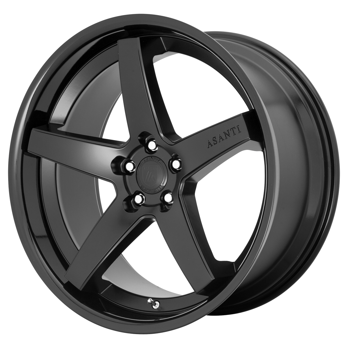 Asanti Black ABL31 REGAL 20x10.5 Satin Black W/ Gloss Black Lip 5x114.3 38mm