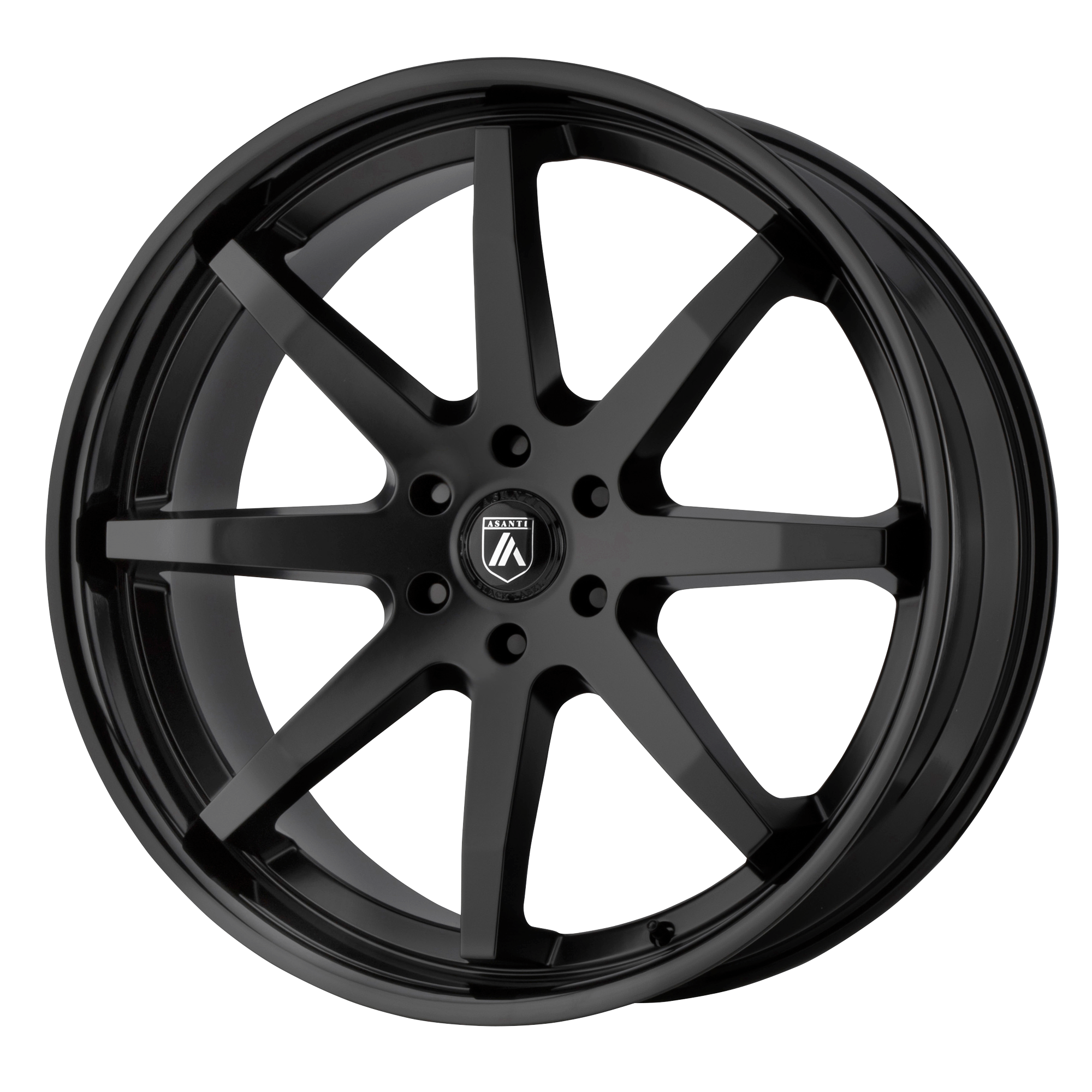 Asanti Black ABL-32 KAISER 20x9 Satin Black W/ Gloss Black Lip 6x135 30mm