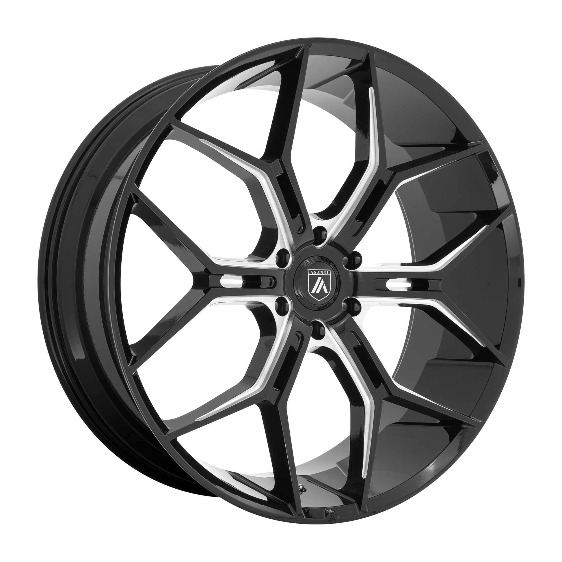 Asanti Black ABL-38 MONARCH TRUCK 22x9.5 Gloss Black Milled 6x135 38mm