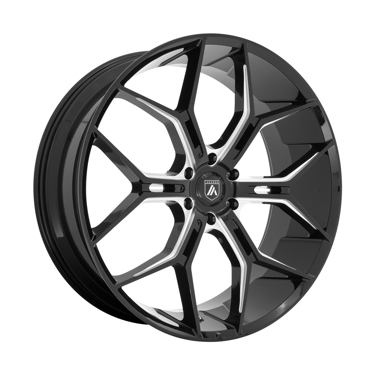 Asanti Black ABL-38 MONARCH TRUCK 22x9.5 Gloss Black Milled 6x135 38mm