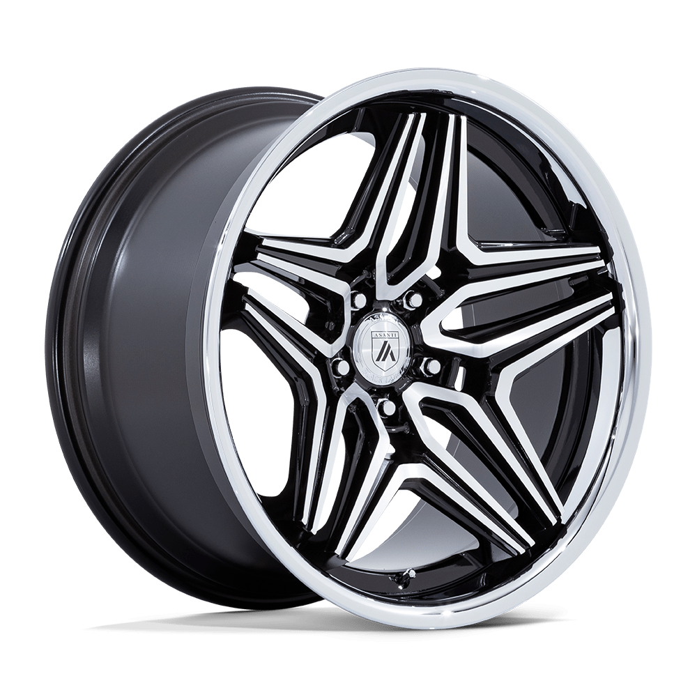 Asanti Black AB046 DUKE 20x10.5 Gloss Black Machined 5x114.3 18mm