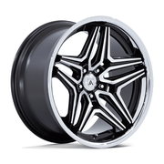 Asanti Black AB046 DUKE 20x10.5 Gloss Black Machined 5x114.3 18mm