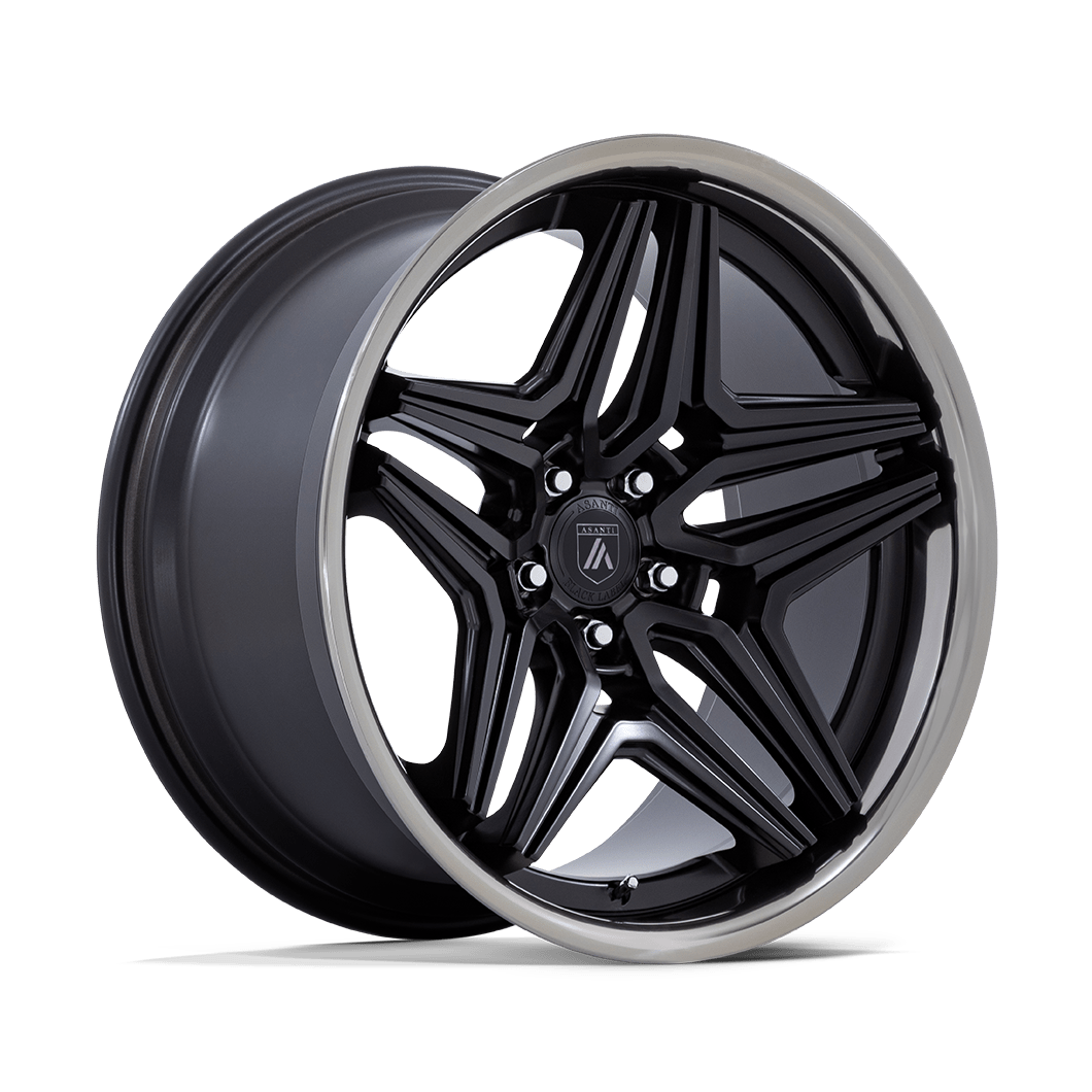 Asanti Black AB046 DUKE 20x10.5 Satin Black W/ Ddt Lip 5x114.3 18mm