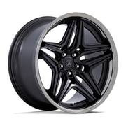 Asanti Black AB046 DUKE 20x10.5 Satin Black W/ Ddt Lip 5x114.3 18mm