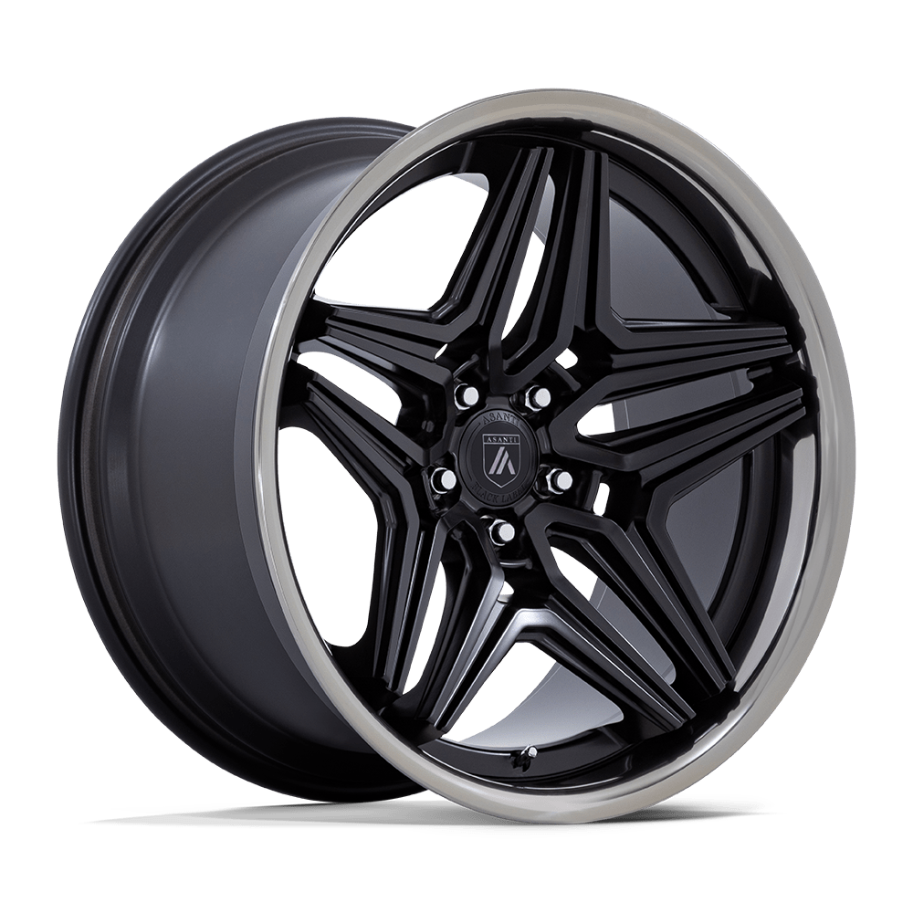 Asanti Black AB046 DUKE 20x10.5 Satin Black W/ Ddt Lip 5x114.3 18mm