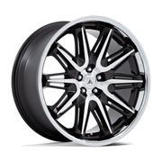 Asanti Black AB047 IMPERATOR 20x9 Gloss Black Machined W/ Ss Lip 5x114.3 35mm