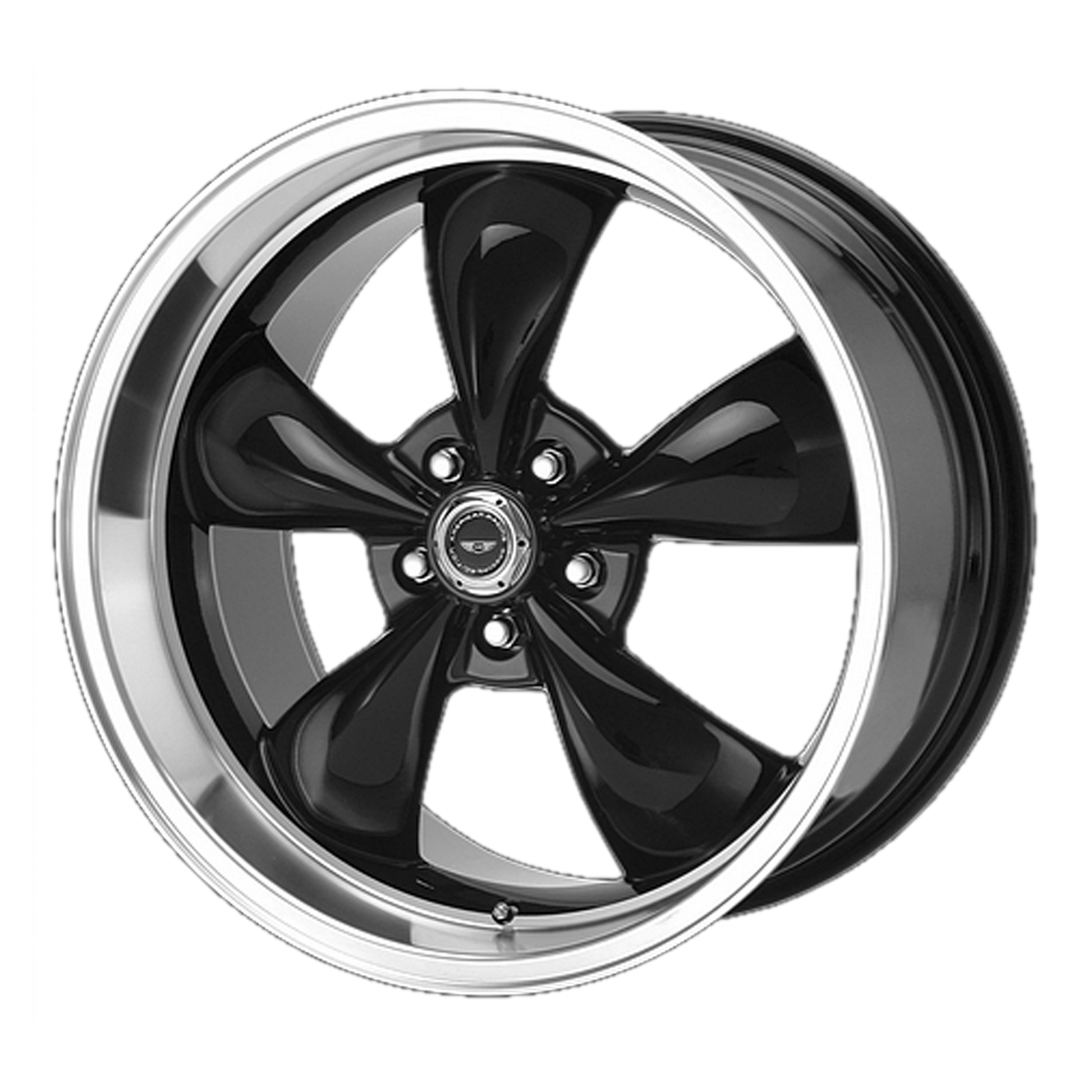 American Racing AR105 TORQ THRUST M 18x9 Gloss Black W/ Machined Lip 5x114.3 34mm