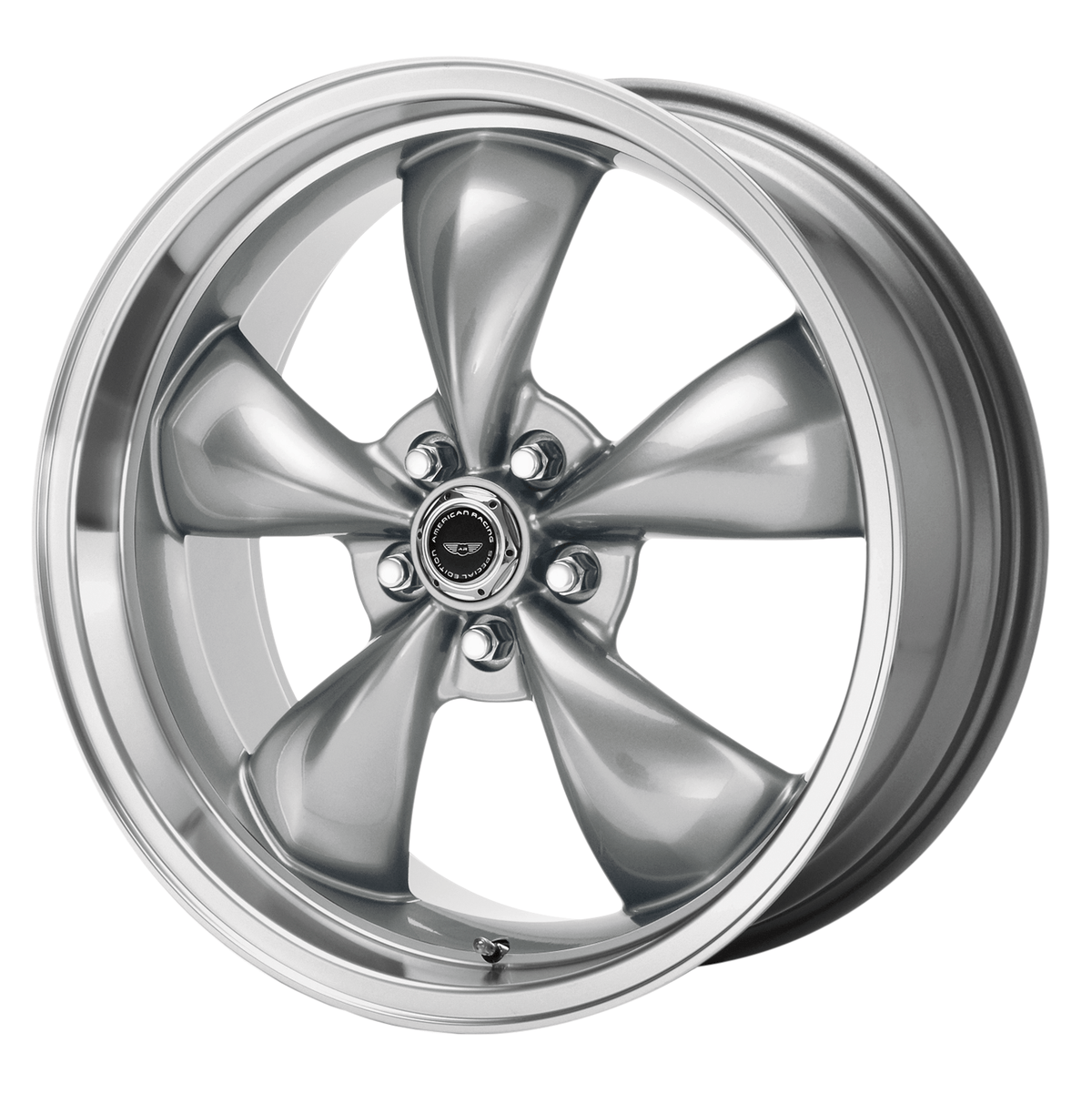 American Racing AR105 TORQ THRUST M 18x9 Anthracite W/ Machined Lip 5x114.3 34mm
