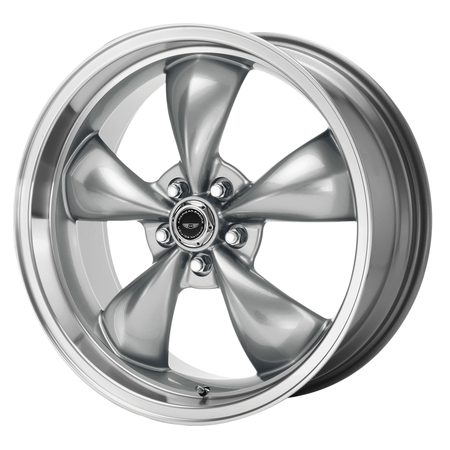 American Racing AR105 TORQ THRUST M 18x9 Anthracite W/ Machined Lip 5x114.3 34mm
