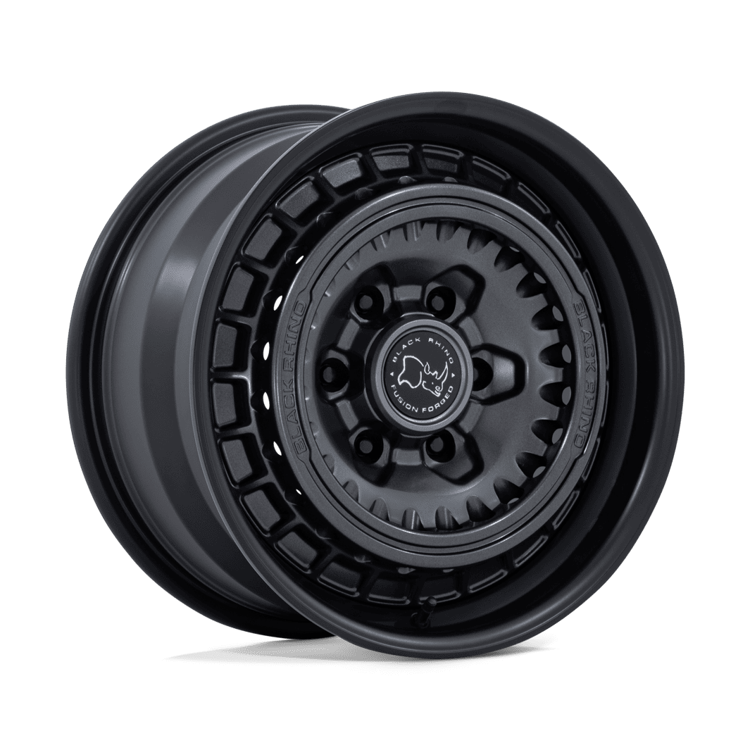 Black Rhino Hard Alloys BR601 BASTION 17x8.5 Gun Black W/ Matte Black Lip 6x135 0mm