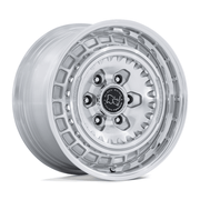 Black Rhino Hard Alloys BR601 BASTION 17x8.5 Gloss Silver Mach-Face Pol-Lip 6x135 0mm