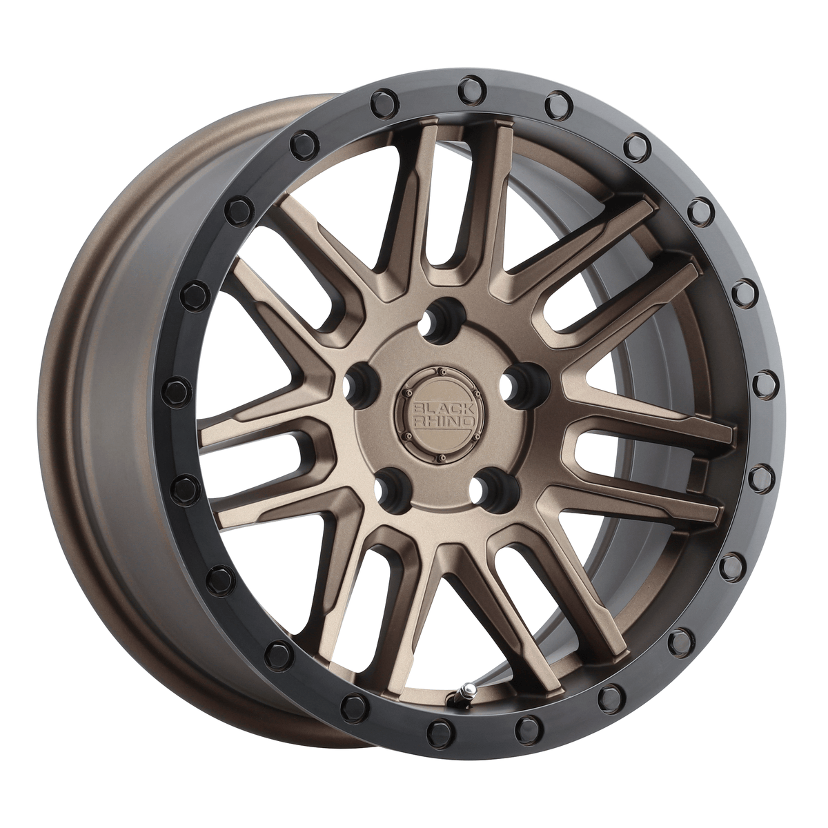 Black Rhino Hard Alloys ARCHES 19x8 Bronze W/ Black Ring 5x114.3 30mm