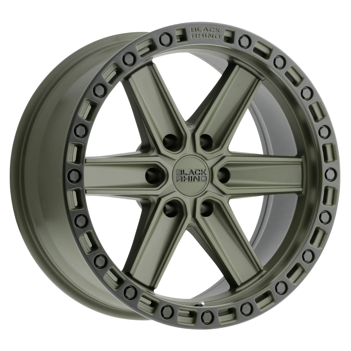 Black Rhino Hard Alloys HENDERSON 17x9 Olive Drab Green W/ Black Ring 6x135 0mm