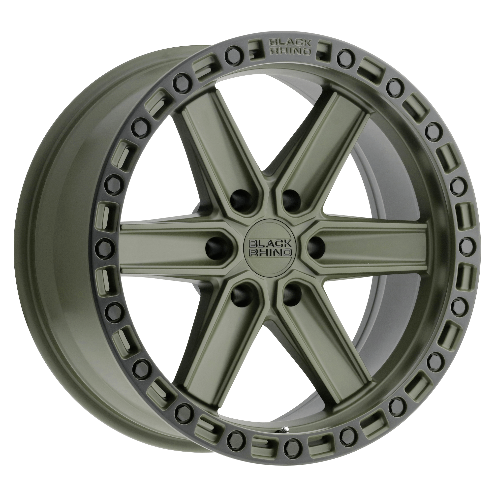 Black Rhino Hard Alloys HENDERSON 17x9 Olive Drab Green W/ Black Ring 6x135 0mm