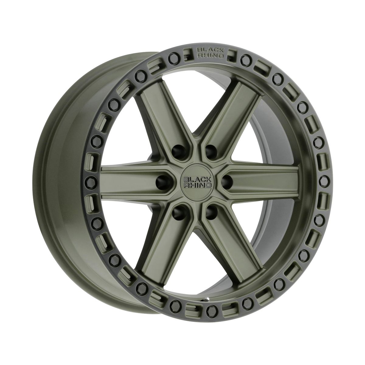 Black Rhino Hard Alloys HENDERSON 17x9 Olive Drab Green W/ Black Ring 6x135 0mm