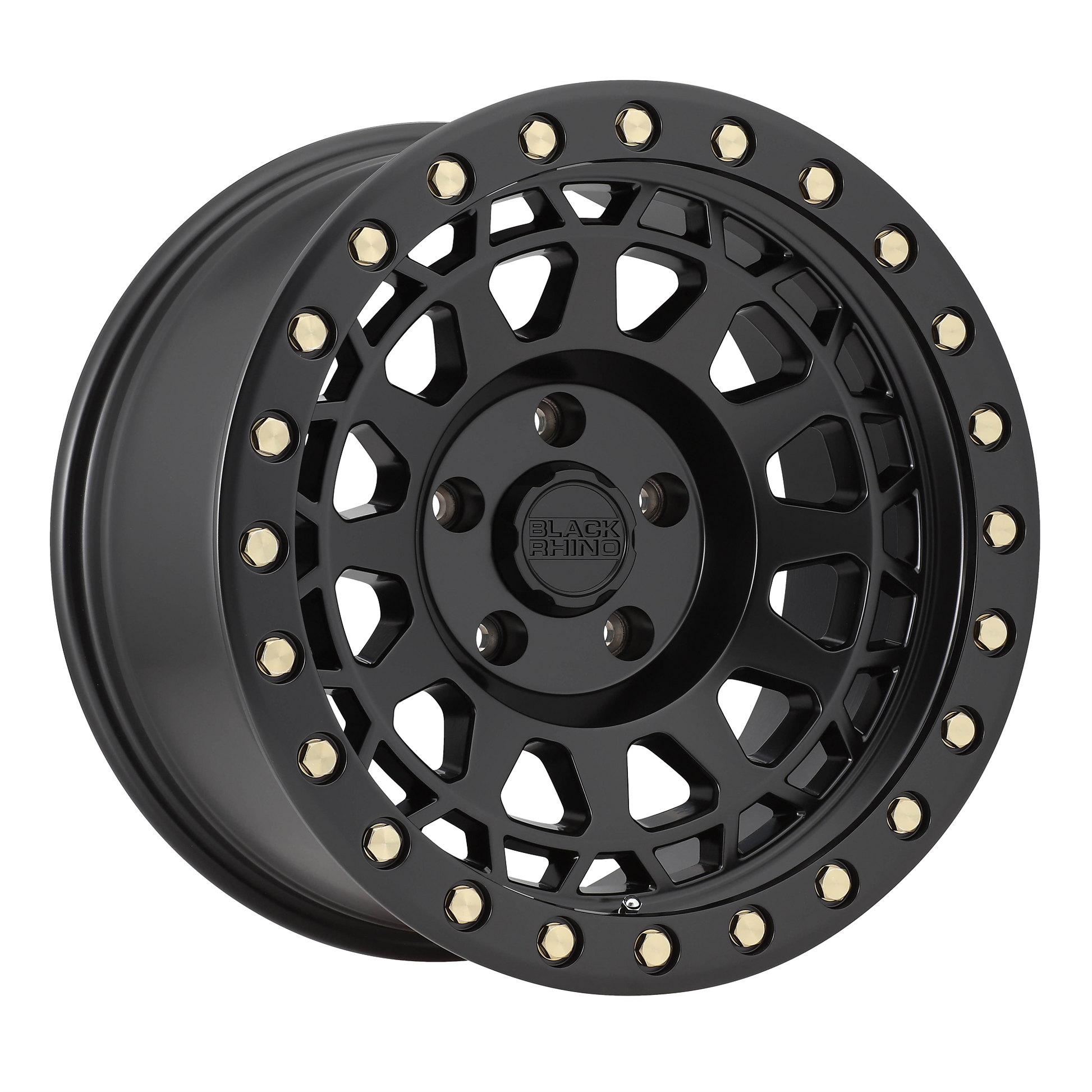 Black Rhino Hard Alloys PRIMM 18x9.5 Matte Black W/ Brass Bolts 6x135 12mm