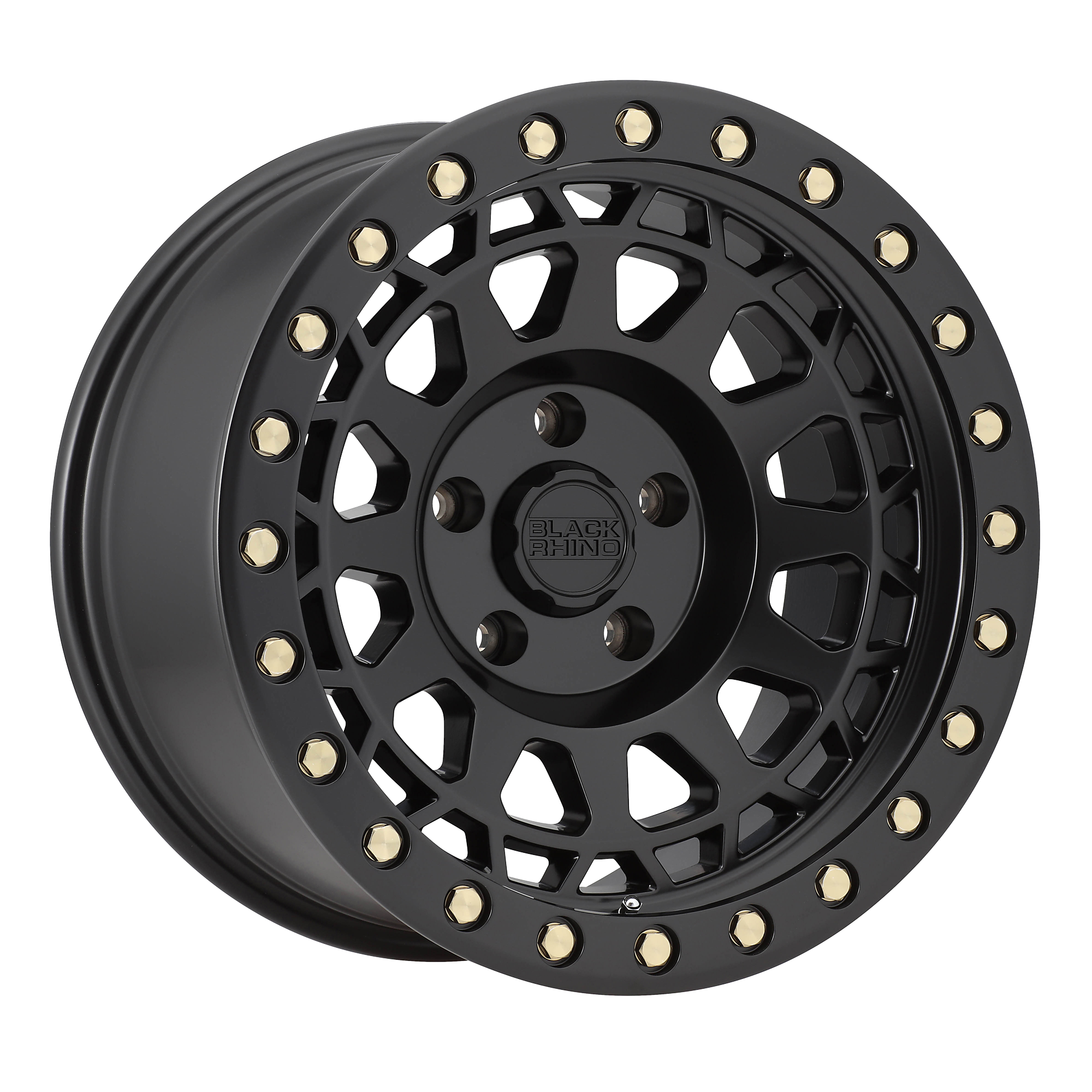 Black Rhino Hard Alloys PRIMM 18x9.5 Matte Black W/ Brass Bolts 6x135 12mm