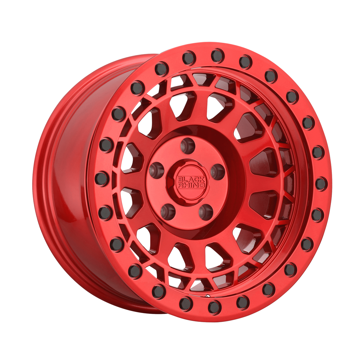 Black Rhino Hard Alloys PRIMM 17x9 Candy Red W/ Black Bolts 6x135 0mm