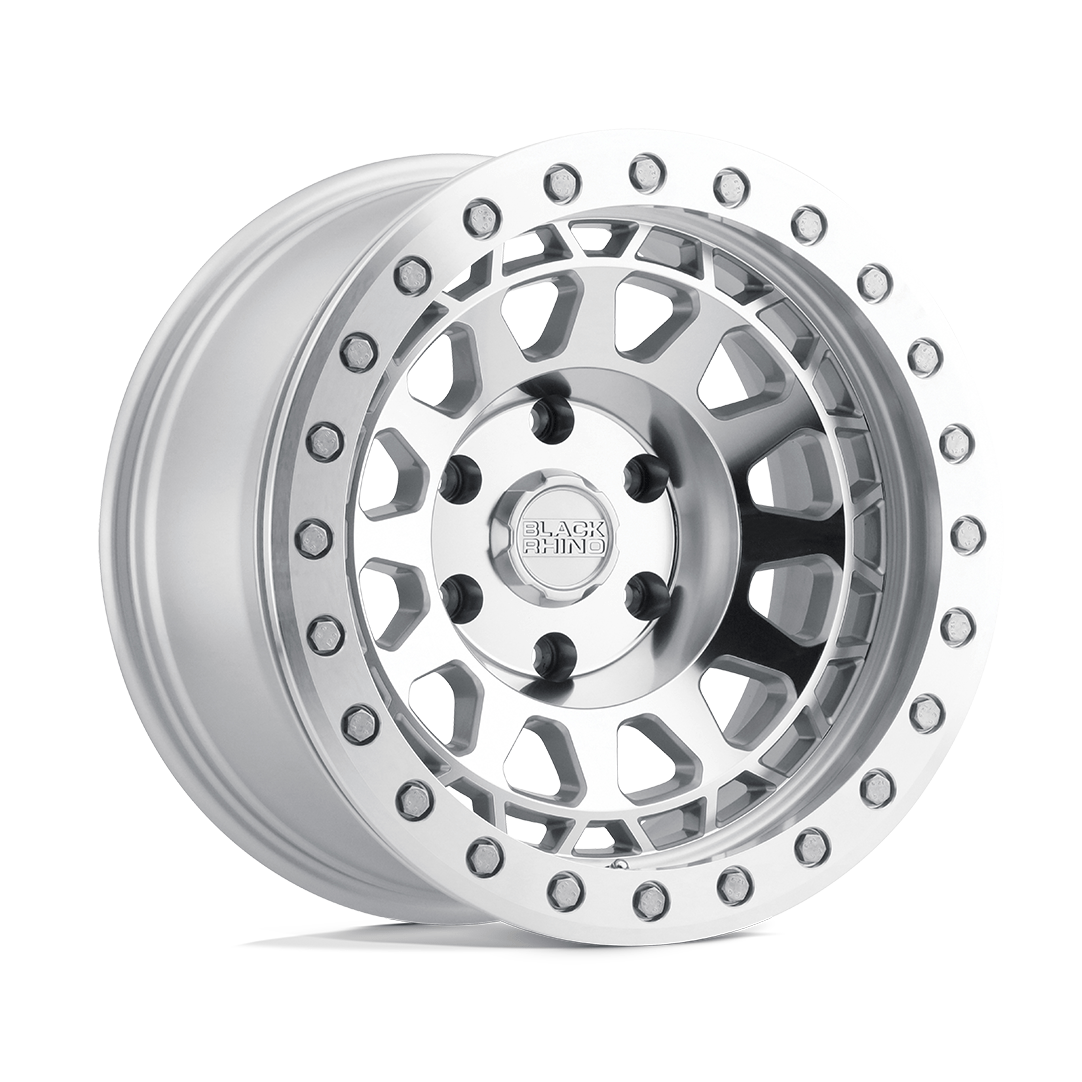 Black Rhino Hard Alloys PRIMM 17x9 Silver W/ Mir Face & Lip Edge 6x135 0mm