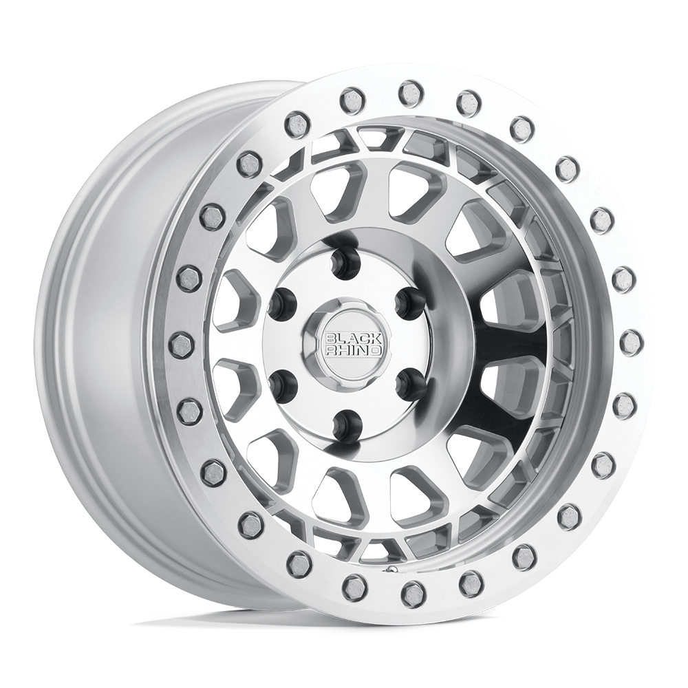 Black Rhino Hard Alloys PRIMM 17x9 Silver W/ Mir Face & Lip Edge 6x135 0mm