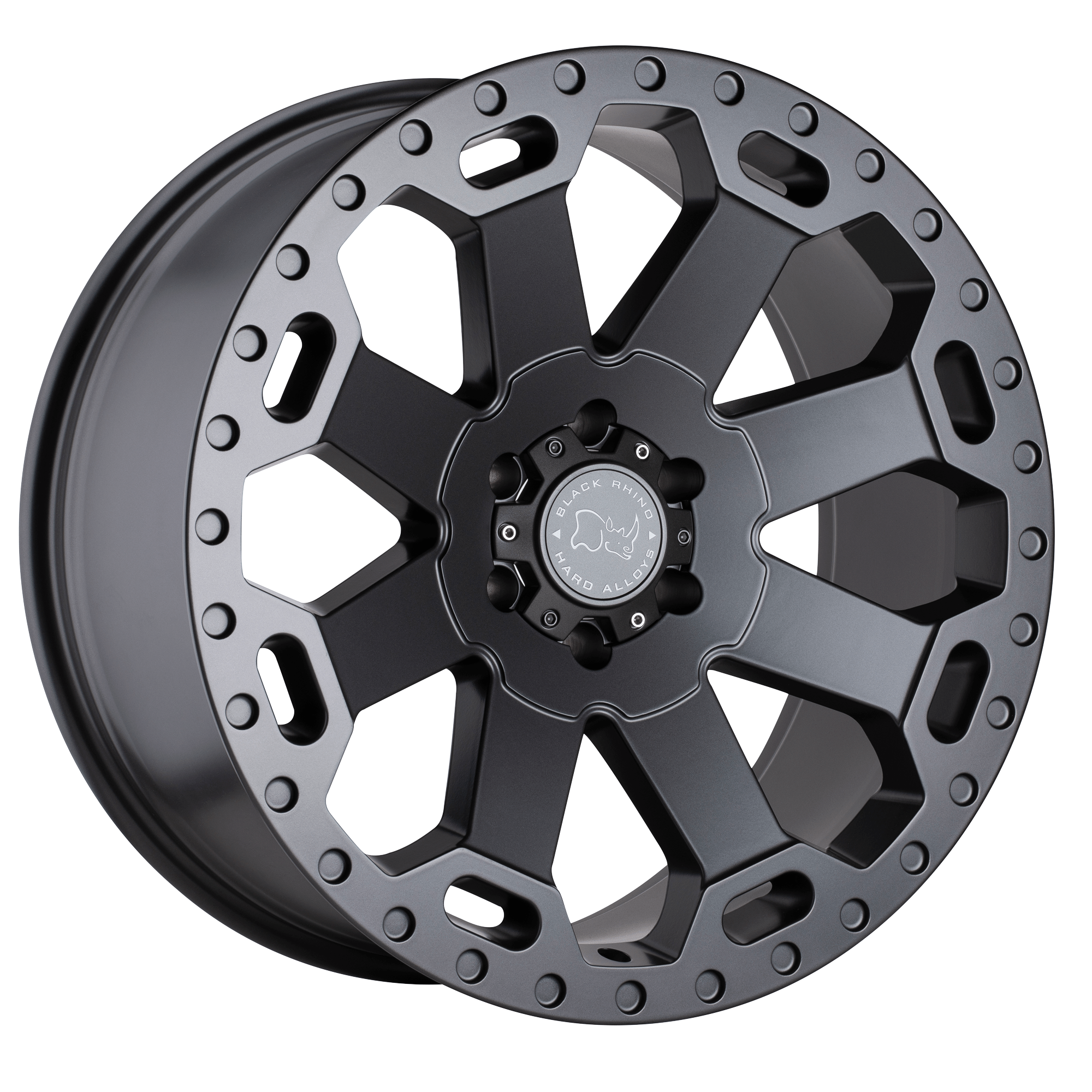 Black Rhino Hard Alloys WARLORD 17x9 Matte Gunmetal 6x135 12mm
