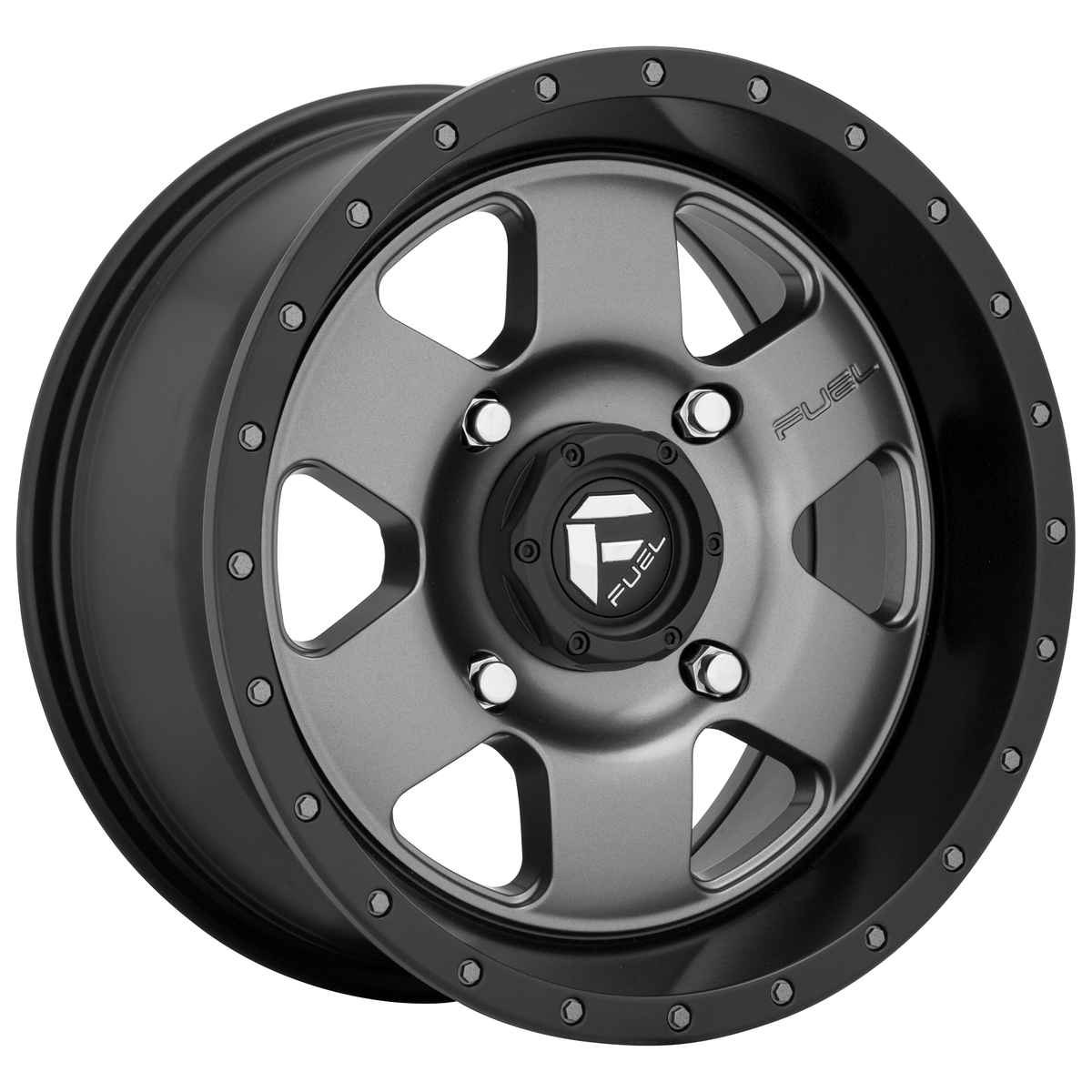 Fuel 1PC D619 PODIUM 17x9 Matte Gunmetal Black Bead Ring 6x135 1mm