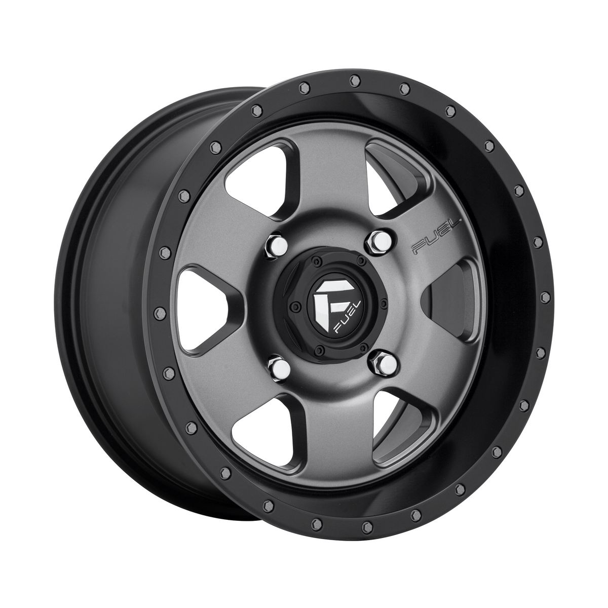 Fuel 1PC D619 PODIUM 18x9 Matte Gunmetal Black Bead Ring 6x135 20mm