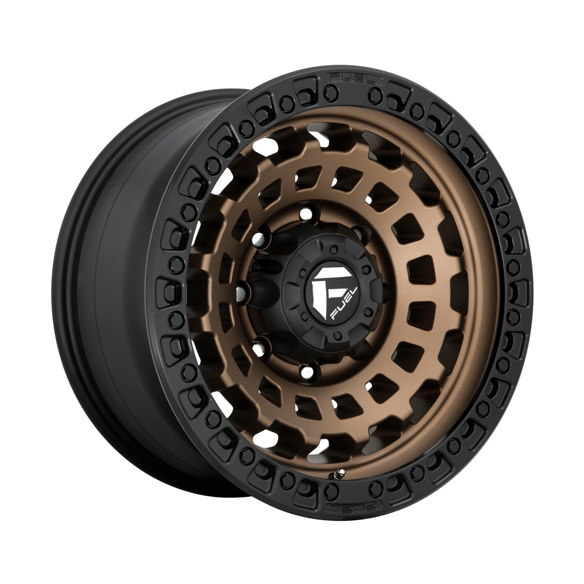 Fuel 1PC D634 ZEPHYR 18x9 Matte Bronze Black Bead Ring 6x135 -12mm