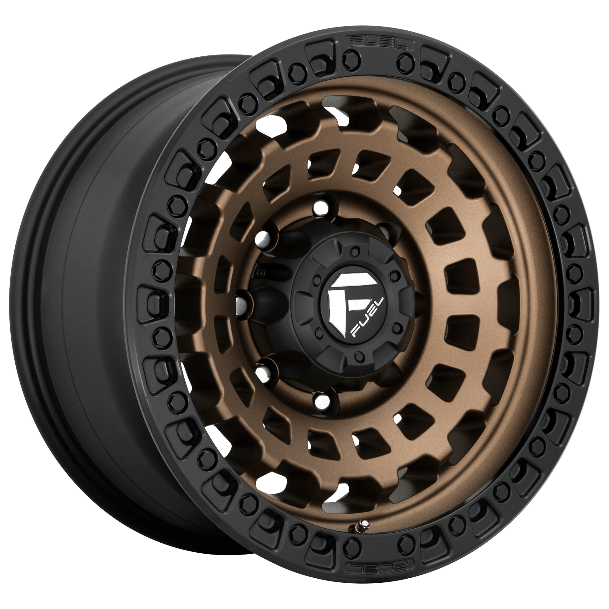 Fuel 1PC D634 ZEPHYR 18x9 Matte Bronze Black Bead Ring 6x135 1mm