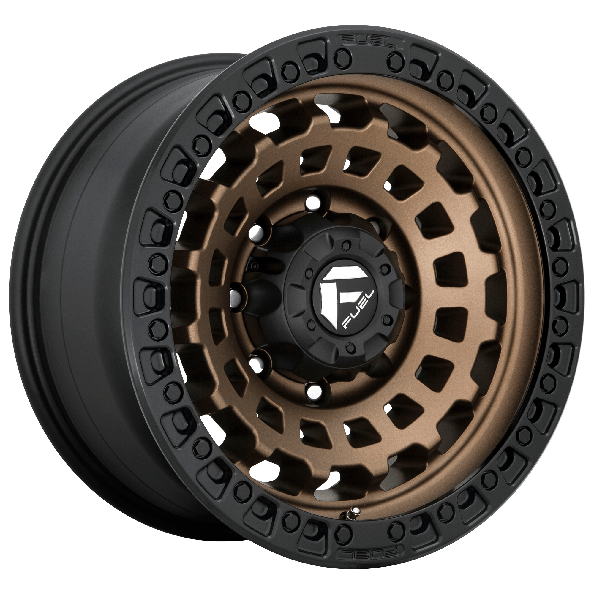 Fuel 1PC D634 ZEPHYR 18x9 Matte Bronze Black Bead Ring 6x135 1mm
